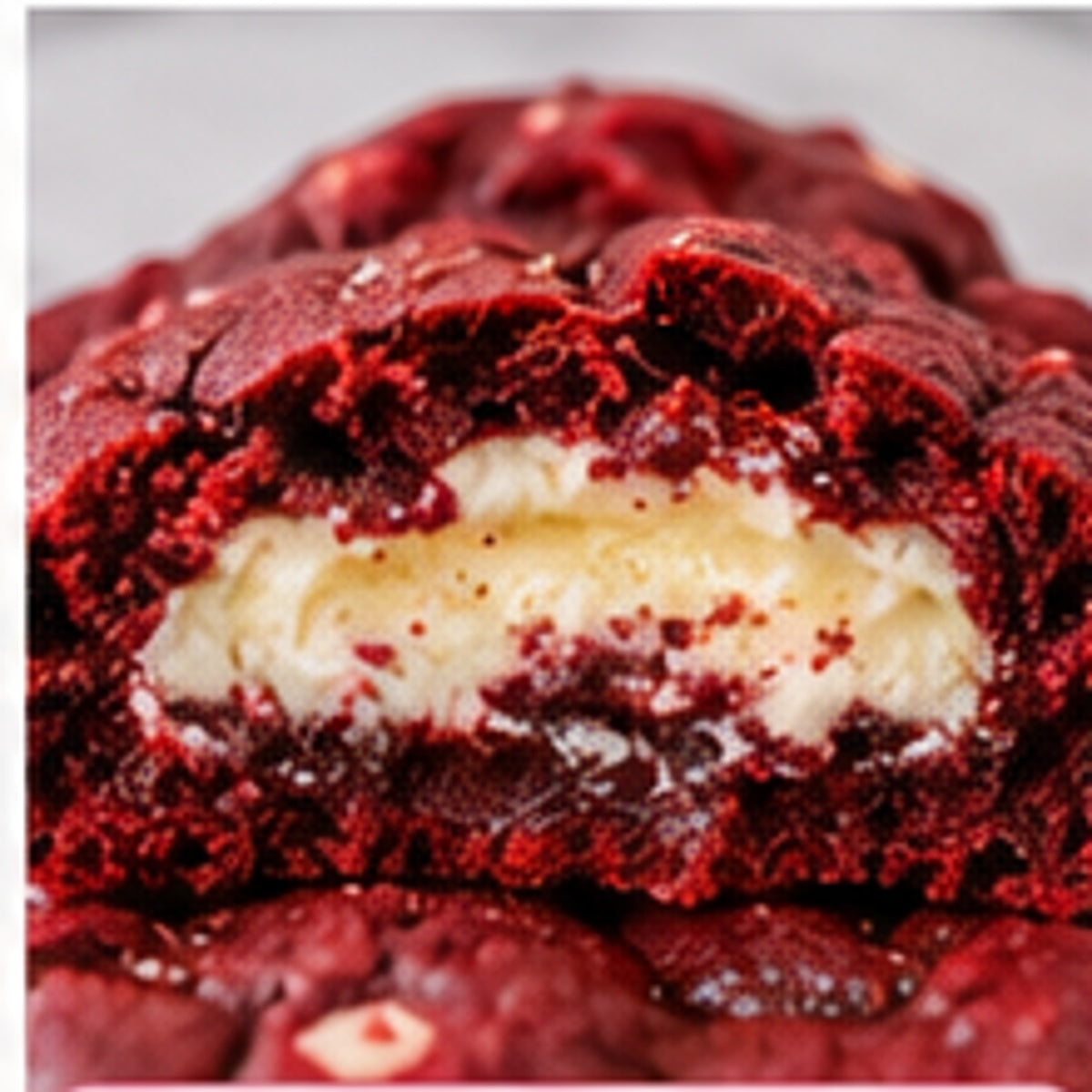 Red Velvet Stuffed Cookie